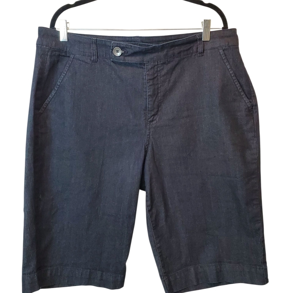 🇺🇸Bandolier Dark Blue Women's Bermudas Size 18W - Picture 3 of 4